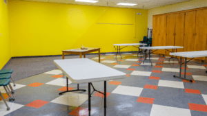 setup tables and chairs
